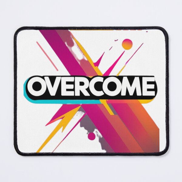 Item preview, Overcome T-shirt design, retro tshirt, aeshetic desing tee, vibrant colors, vintage 80's style designed and sold by ArtGD.