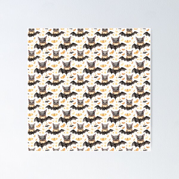 Item preview, Spooky Sweetness: Cute Bat Spreading Halloween Love designed and sold by qoodesignstudio.