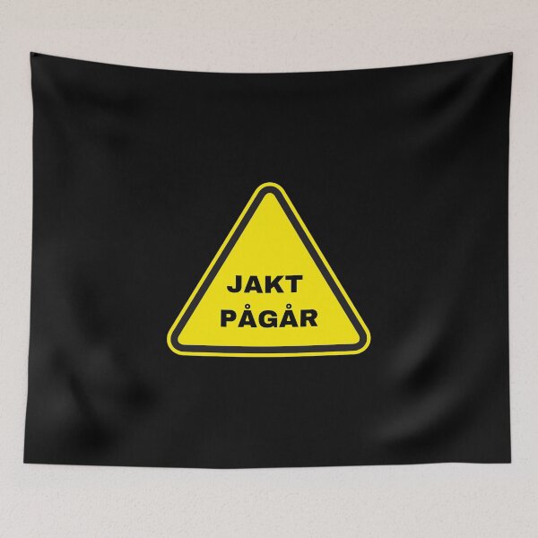 Item preview, Jakt pågår, Varningsskylt, Warning Sign, Hunting in progress, Swedish, Willow Days designed and sold by avit1.