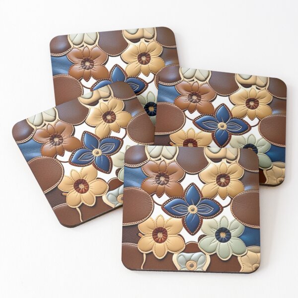 Item preview, Floral designer leather Patchwork  designed and sold by Roxburylane.