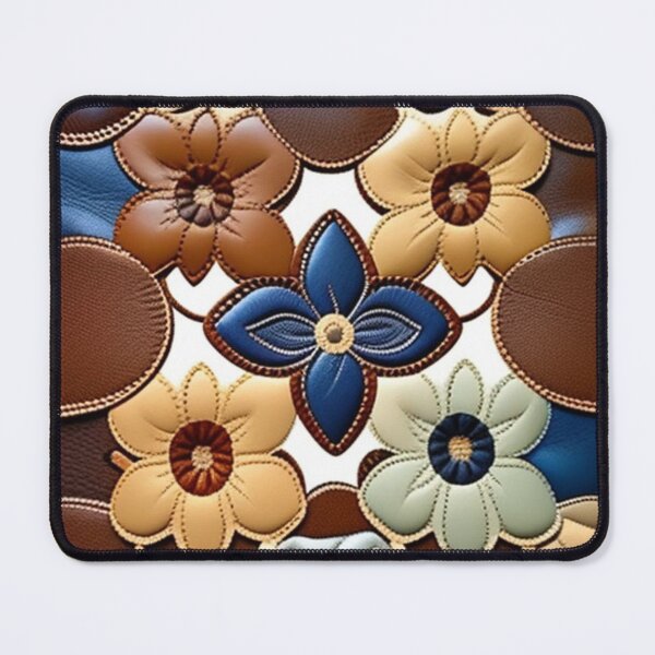 Item preview, Floral designer leather Patchwork designed and sold by Roxburylane.