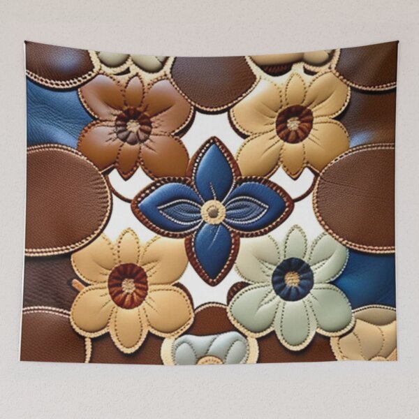 Item preview, Floral designer leather Patchwork  designed and sold by Roxburylane.