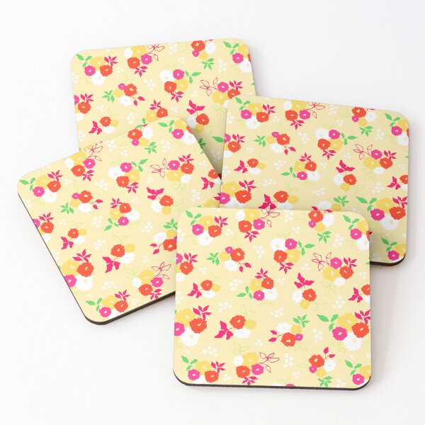 Item preview, Yellow Bright Floral Cluster Flowers designed and sold by Nicola-Rowe.