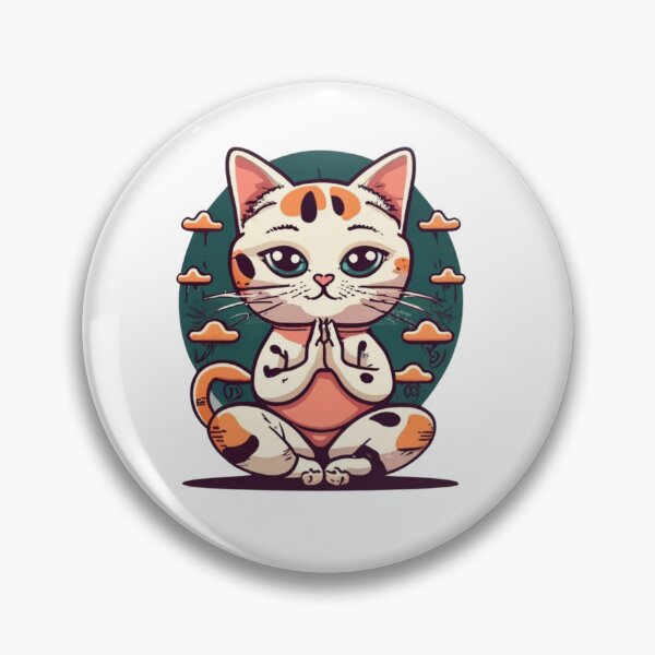 Artikelvorschau, Eine Katze macht die Lotus-Yoga-Position entworfen und verkauft von VoilaPrint.