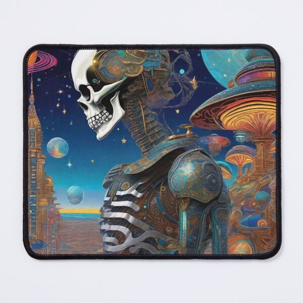 Item preview, Surreal Death Machine - Trippy Skeleton Sci-Fi Cyborgs -1 designed and sold by Benito Del Ray.