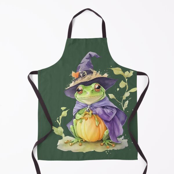 Artikelvorschau, Froggy Witch: Halloweens bezaubernde Amphibie entworfen und verkauft von DevushkaStore.