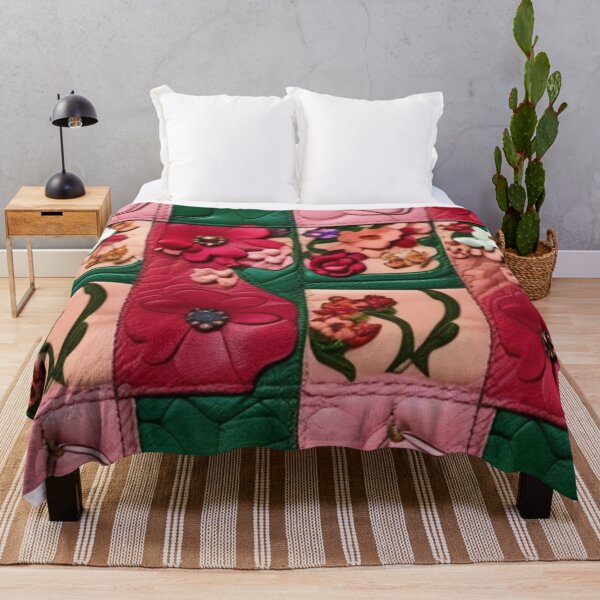 Item preview, Designer leather floral Patchwork designed and sold by Roxburylane.