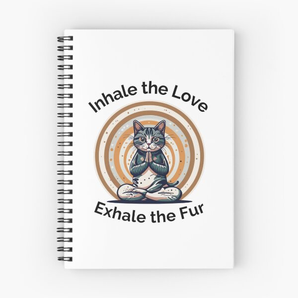 Item preview, An alley cat doing the lotus yoga position with slogan designed and sold by VoilaPrint.