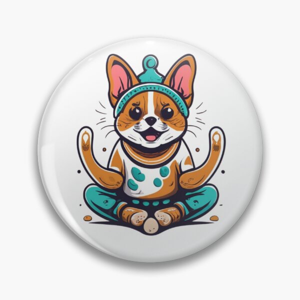 Artikelvorschau, Ein Hund macht die Lotus-Yoga-Position entworfen und verkauft von VoilaPrint.