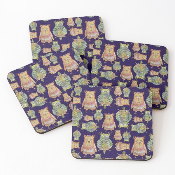 Item preview, Owl Be Right Birds - Midnight Blue [CP22062b] designed and sold by Carina Parry Studios.