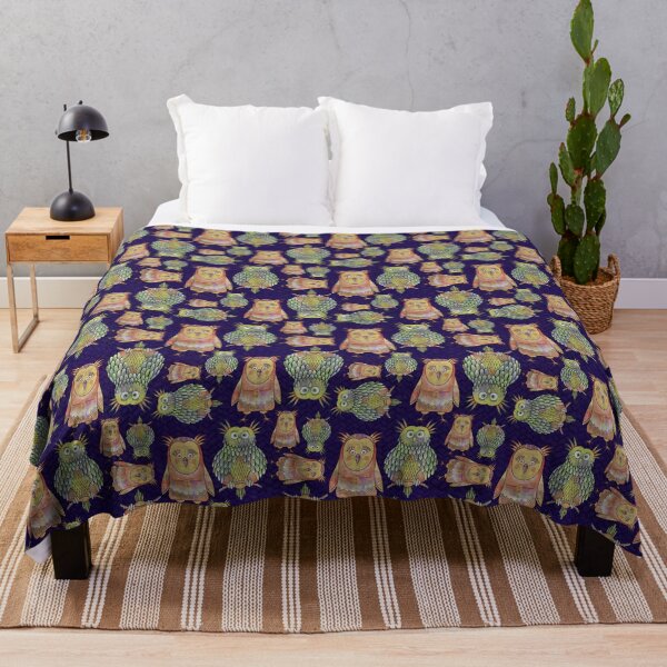Item preview, Owl Be Right Birds - Midnight Blue [CP22062b] designed and sold by Carina Parry Studios.