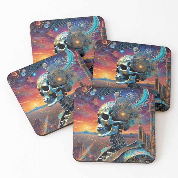 Item preview, Trippy Skeleton Sci-Fi Cyborgs - Surreal Dreamscapes 2 designed and sold by Benito Del Ray.