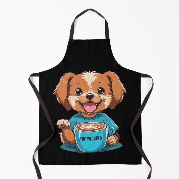 Item preview, Puppuccino Dog Drinking Cappuccino designed and sold by Peculiarts.