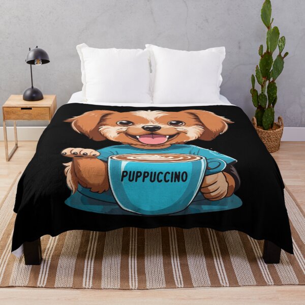 Item preview, Puppuccino Dog Drinking Cappuccino designed and sold by Peculiarts.