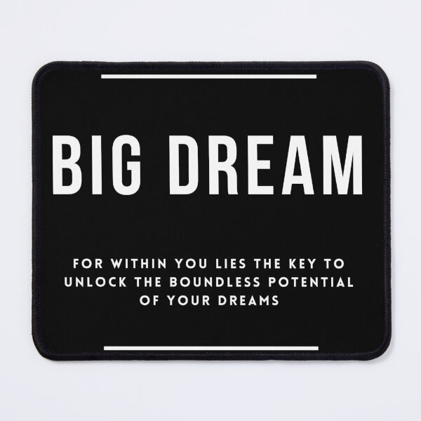 Item preview, Big Dream Motivational Inspirational Definition Quote Sign Words designed and sold by CanvasInspire.