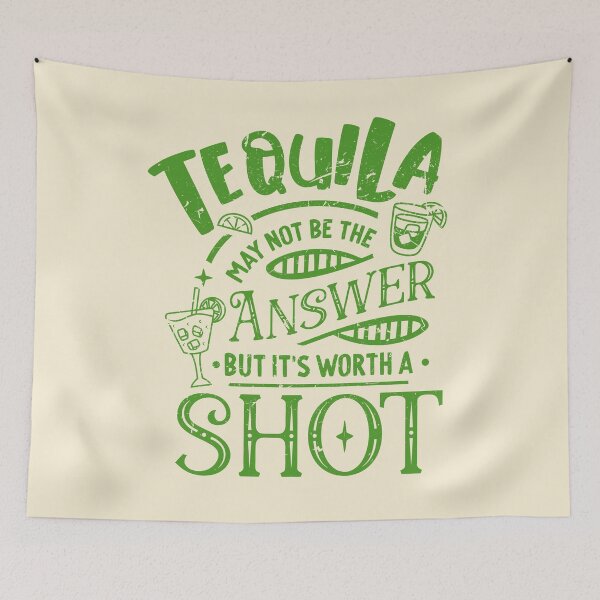 Artikelvorschau, Tequila ist möglicherweise nicht die Antwort. Tequila-Liebhaber, lustiger Cinco de Mayo, bestes Tequila-Geschenk Mexiko, Mexikaner entworfen und verkauft von shoptshirtswag.