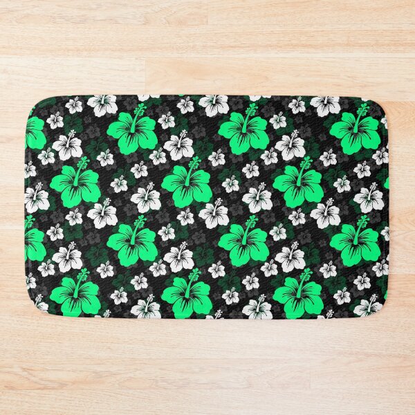 Item preview, Green White Abstract Floral Surface Pattern designed and sold by PatternTitan.