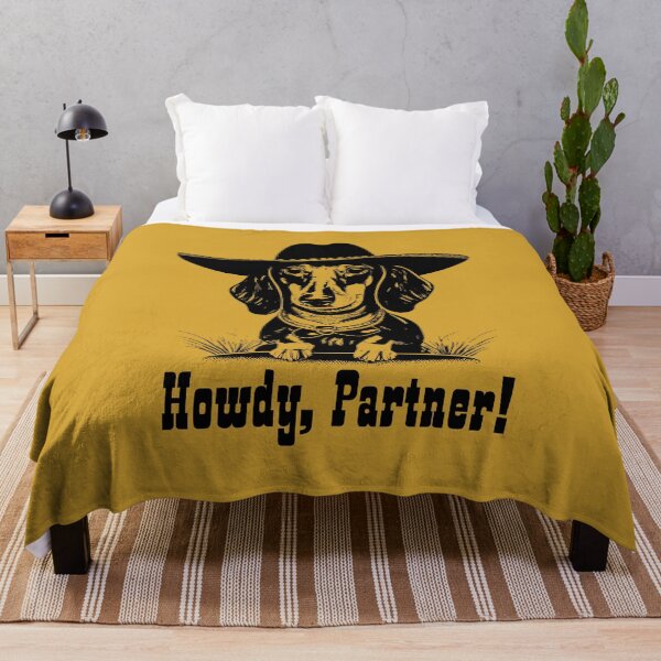 Item preview, Howdy Partner Cowboy Dachshund designed and sold by Hic21.