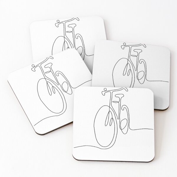 Item preview, Biking bike line drawing designed and sold by adesignworld.