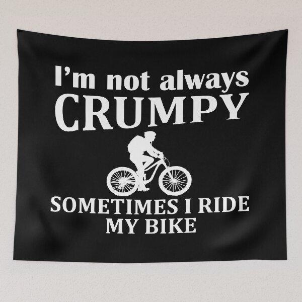 Item preview, funny cycling mountain bike biking quotes sayings designed and sold by Alexaltay.