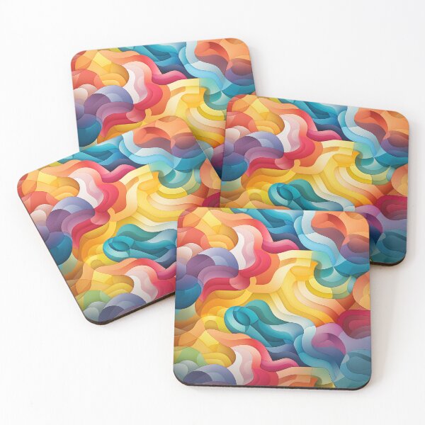 Item preview, Abstract background with colorful wavy line designed and sold by annabubster.