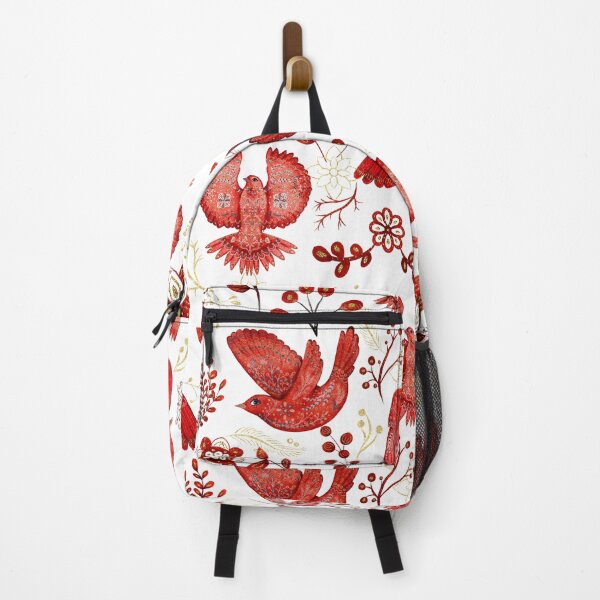 Item preview, Winter Folk Cottage Core Seamless Pattern - Birds - Doves - Plants designed and sold by SorryFrog.