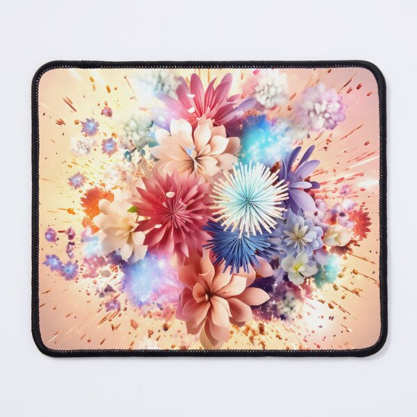 Artikelvorschau, Blumenexplosion in warmen Tönen entworfen und verkauft von VisualFeeling.