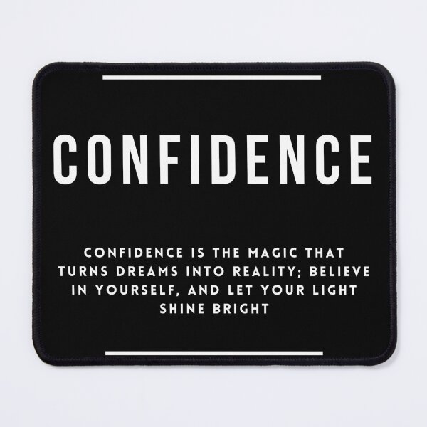 Item preview, Confidence Motivational Inspirational Definition Quote Sign Words designed and sold by CanvasInspire.
