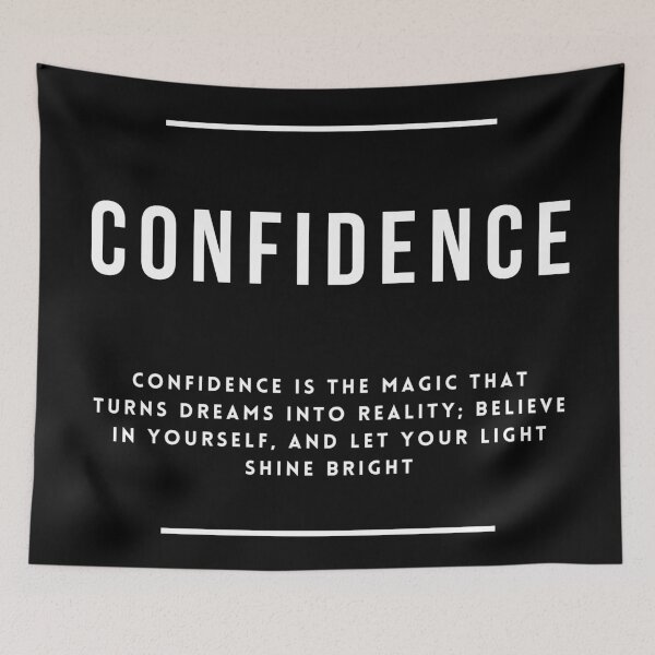 Item preview, Confidence Motivational Inspirational Definition Quote Sign Words designed and sold by CanvasInspire.