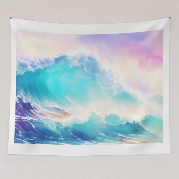 Item preview, colorful sea waves designed and sold by AP.