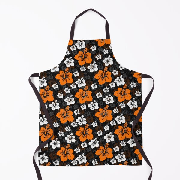 Item preview, Orange White Abstract Floral Surface Pattern designed and sold by PatternTitan.