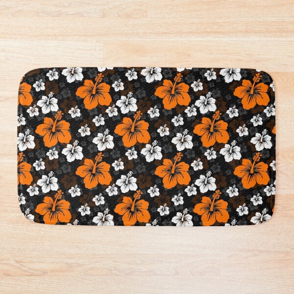 Item preview, Orange White Abstract Floral Surface Pattern designed and sold by PatternTitan.