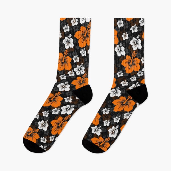 Item preview, Orange White Abstract Floral Surface Pattern designed and sold by PatternTitan.