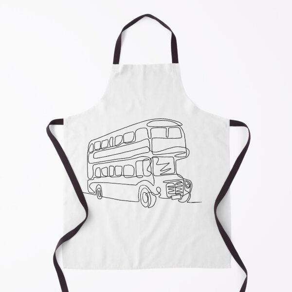 Item preview, England English double decker bus line art designed and sold by adesignworld.