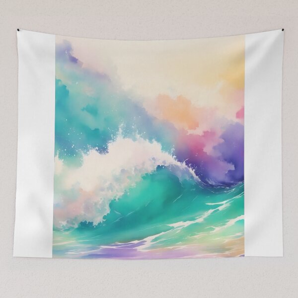 Item preview, colorful sea waves designed and sold by AP.