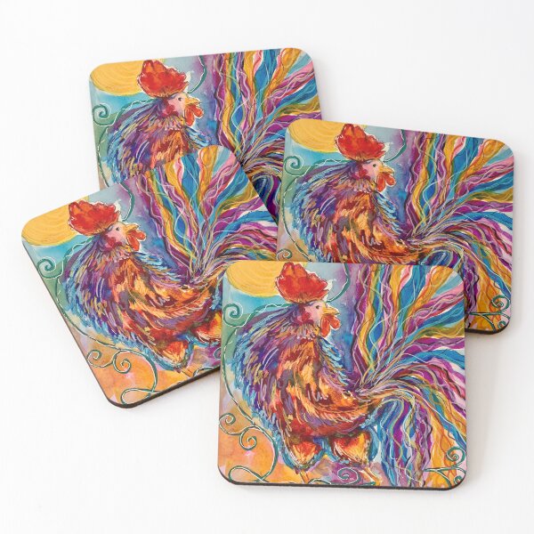 Item preview, Dancing Rooster  designed and sold by Linda Yake Art.