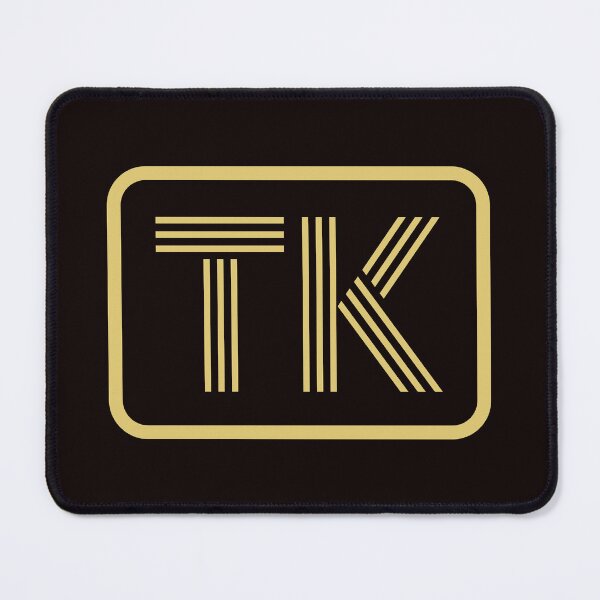 Item preview, TK Initials Gold Geometric Letters designed and sold by Jeallan Designs.