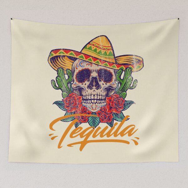 Item preview, Skull Tequila Lovers Funny Cinco de Mayo Best Tequila Gift Mexico Mexican  designed and sold by shoptshirtswag.