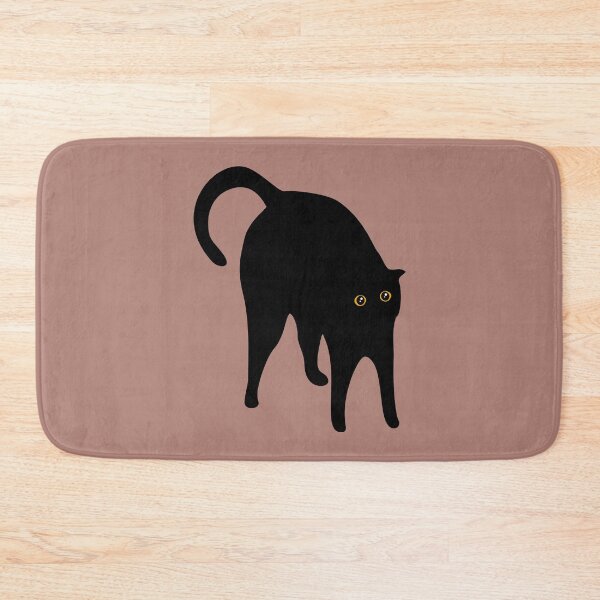 Item preview, Scared black cat designed and sold by Bimbombam.