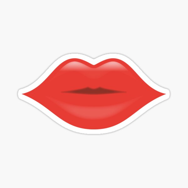 Sexy Red Lips Sticker By Photozrus Redbubble