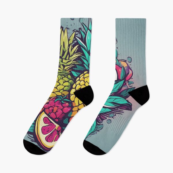 Artikelvorschau, Exotic Fruits Pattern - Vibrant Tropical Fruit Design" entworfen und verkauft von The-Library.