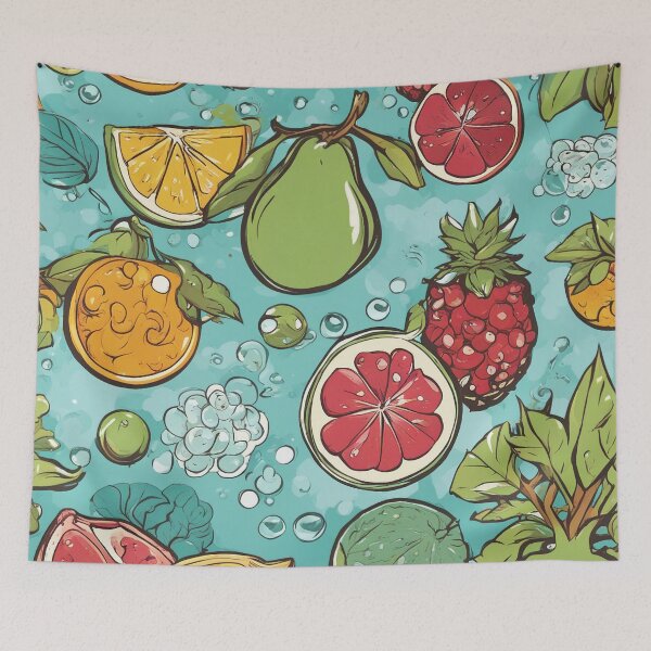 Artikelvorschau, Exotic Fruits Pattern - Vibrant Tropical Fruit Design entworfen und verkauft von The-Library.