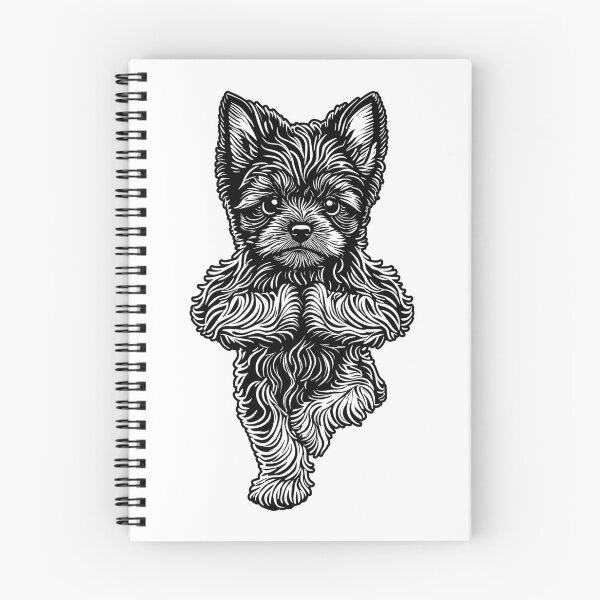 Item preview, Yorkshire Terrier Yoga Puppy Dog Dogs Tree Pose Vrikshasana designed and sold by GrandeDuc.