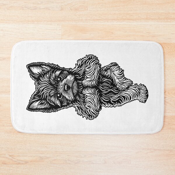 Item preview, Yorkshire Terrier Yoga Puppy Dog Dogs Tree Pose Vrikshasana designed and sold by GrandeDuc.