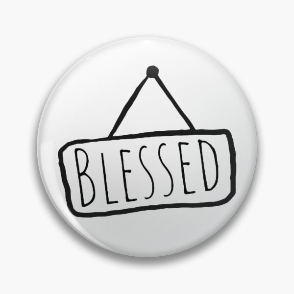 Item preview, Blessed text hanging on board Design  designed and sold by Crazy-art-land.