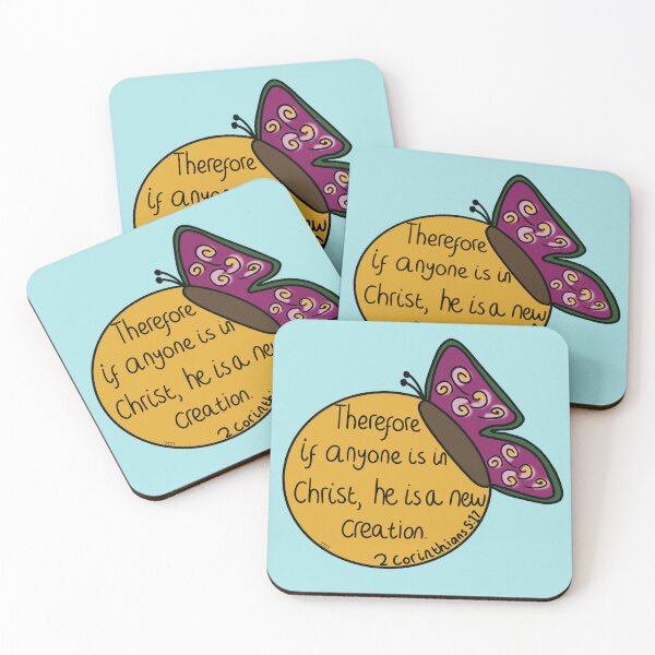 Item preview, I am Gods new creation! Butterfly bible verse doodle designed and sold by JJJJdoodles.