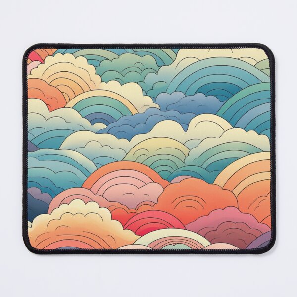 Item preview, Multicolored clouds in a circle designed and sold by Onigokko.