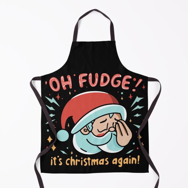 Item preview, Oh Fudge! It's Christmas Again! - Funny Santa Doing the Italian Hand Gesture designed and sold by Spiprinto.
