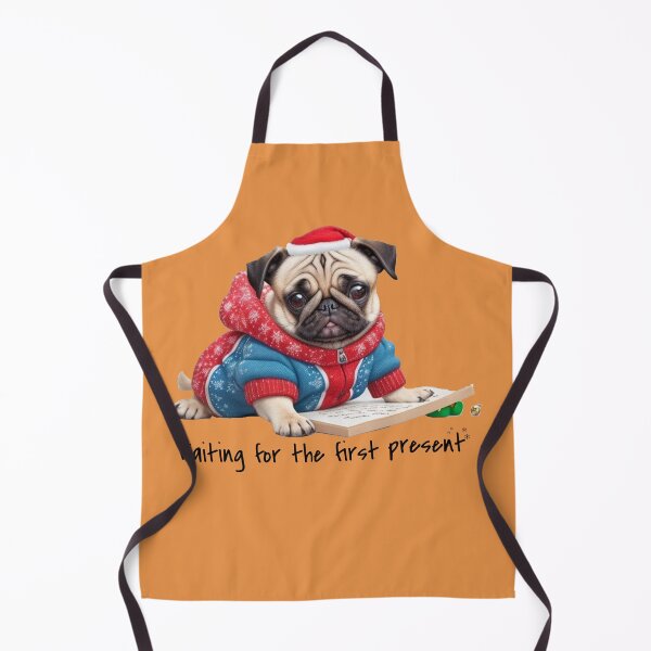Item preview, Celebratory Pug Design: Adorable Pug Wearing a Festive Christmas Sweater designed and sold by Yougeen.