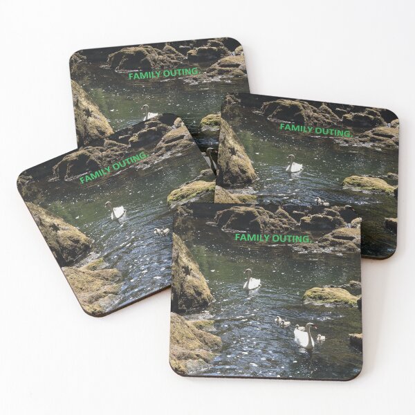 Item preview, Family Outing. Swans on River. designed and sold by prestongeorge.